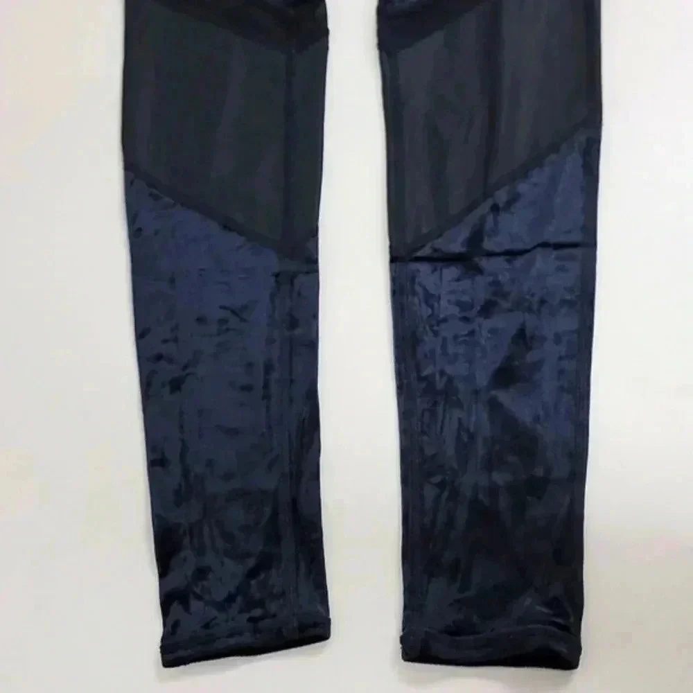 Alo Yoga Black Sheila Leggings Mesh Panels  Activewear